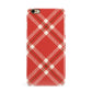 Christmas Tartan iPhone 6 Plus 3D Snap Case on Gold Phone