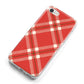 Christmas Tartan iPhone 8 Bumper Case on Silver iPhone Alternative Image