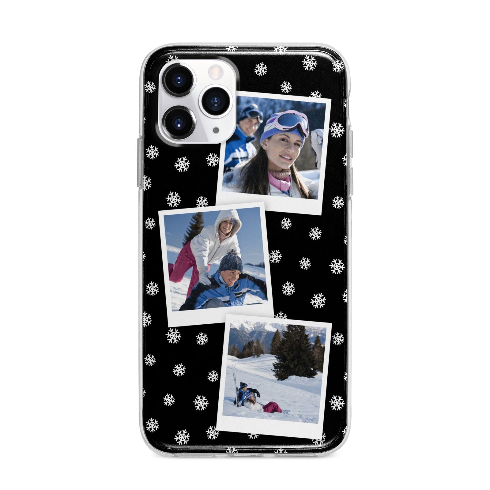 Christmas Three Photo Apple iPhone 11 Pro in Silver with Bumper Case