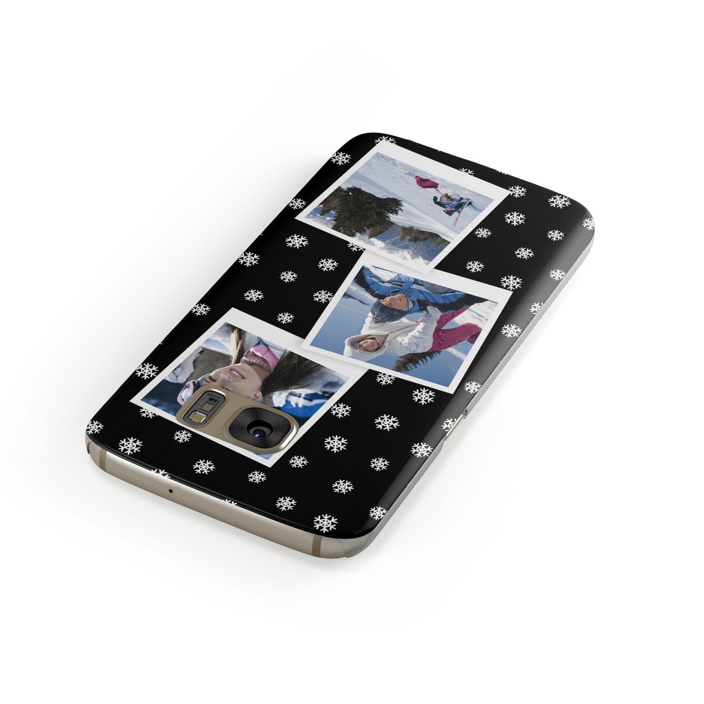 Christmas Three Photo Samsung Galaxy Case Front Close Up