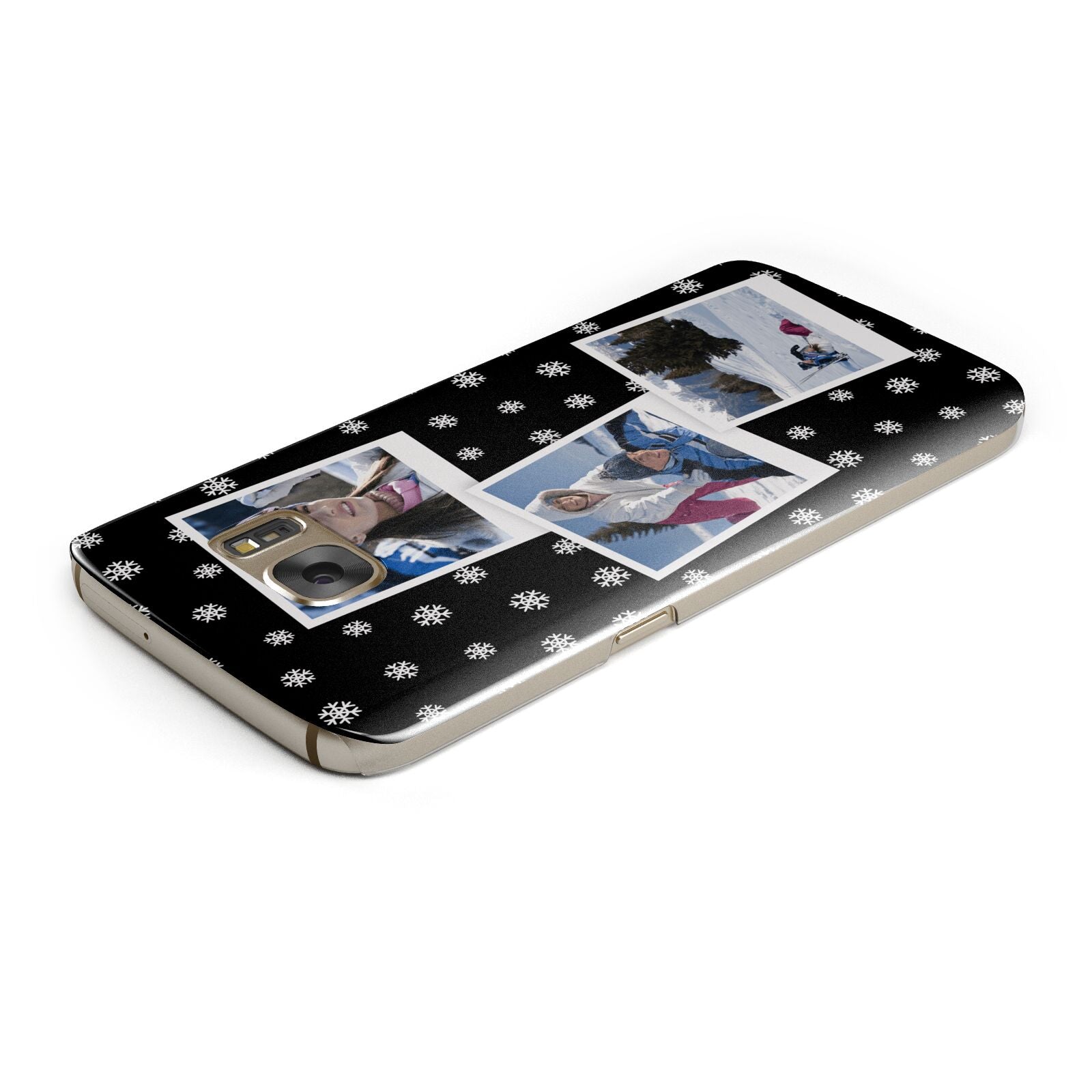 Christmas Three Photo Samsung Galaxy Case Top Cutout