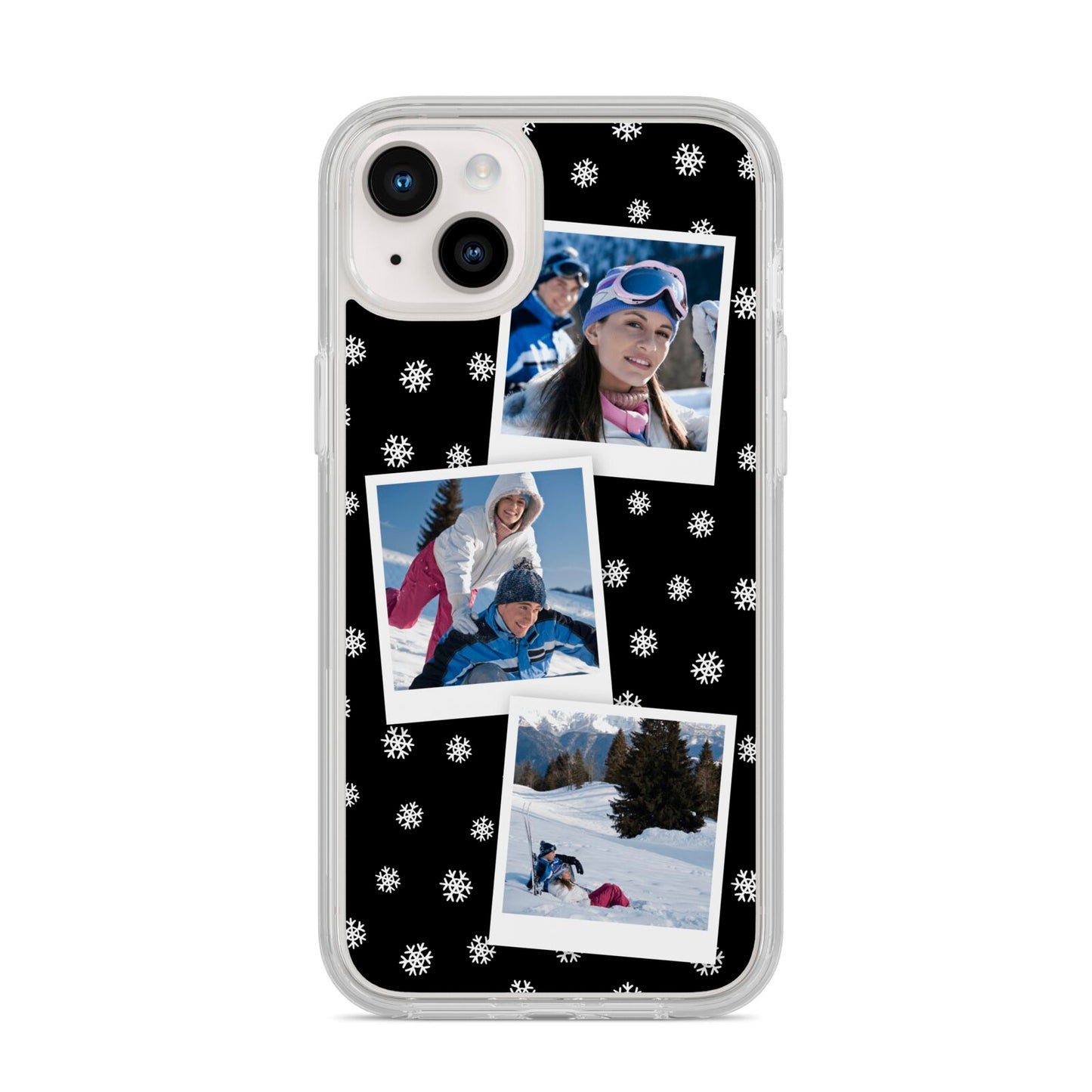 Christmas Three Photo iPhone 14 Plus Clear Tough Case Starlight
