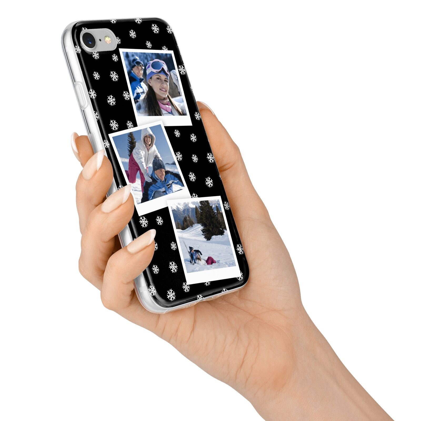 Christmas Three Photo iPhone 7 Bumper Case on Silver iPhone Alternative Image