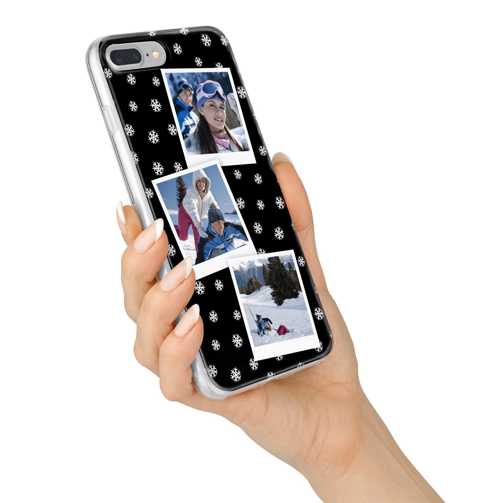 Christmas Three Photo iPhone 7 Plus Bumper Case on Silver iPhone Alternative Image