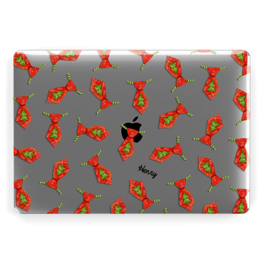 Christmas Tie Pattern Apple MacBook Case