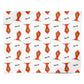Christmas Tie Pattern Personalised Wrapping Paper Alternative