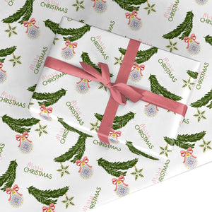 Christmas Tree Branch Wrapping Paper