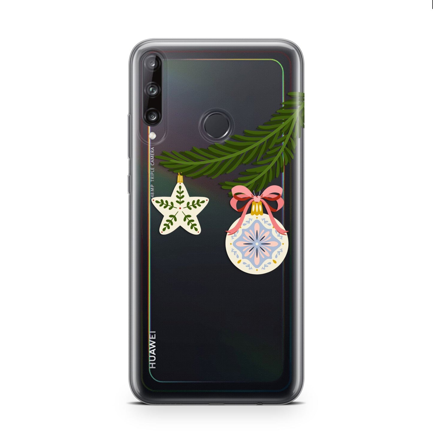 Christmas Tree Branch Huawei P40 Lite E Phone Case