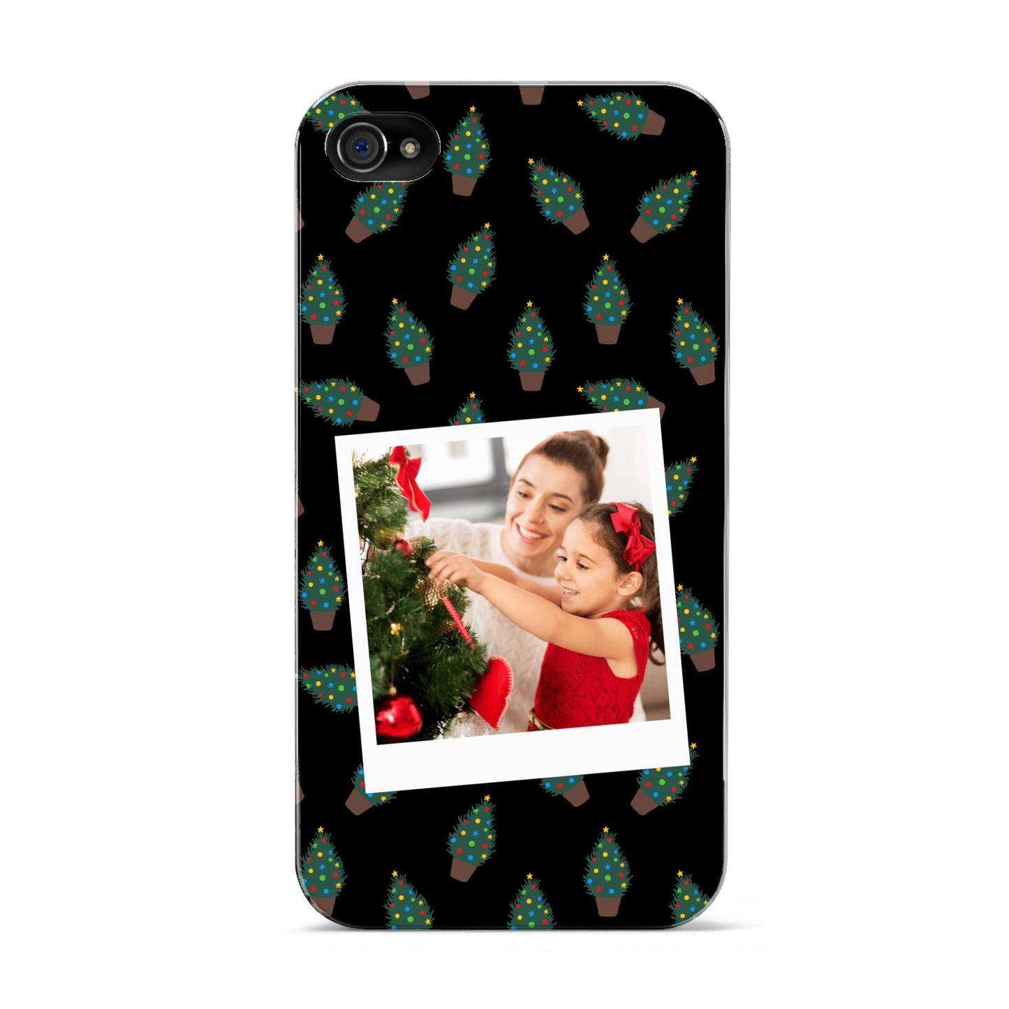 Christmas Tree Polaroid Photo Apple iPhone 4s Case
