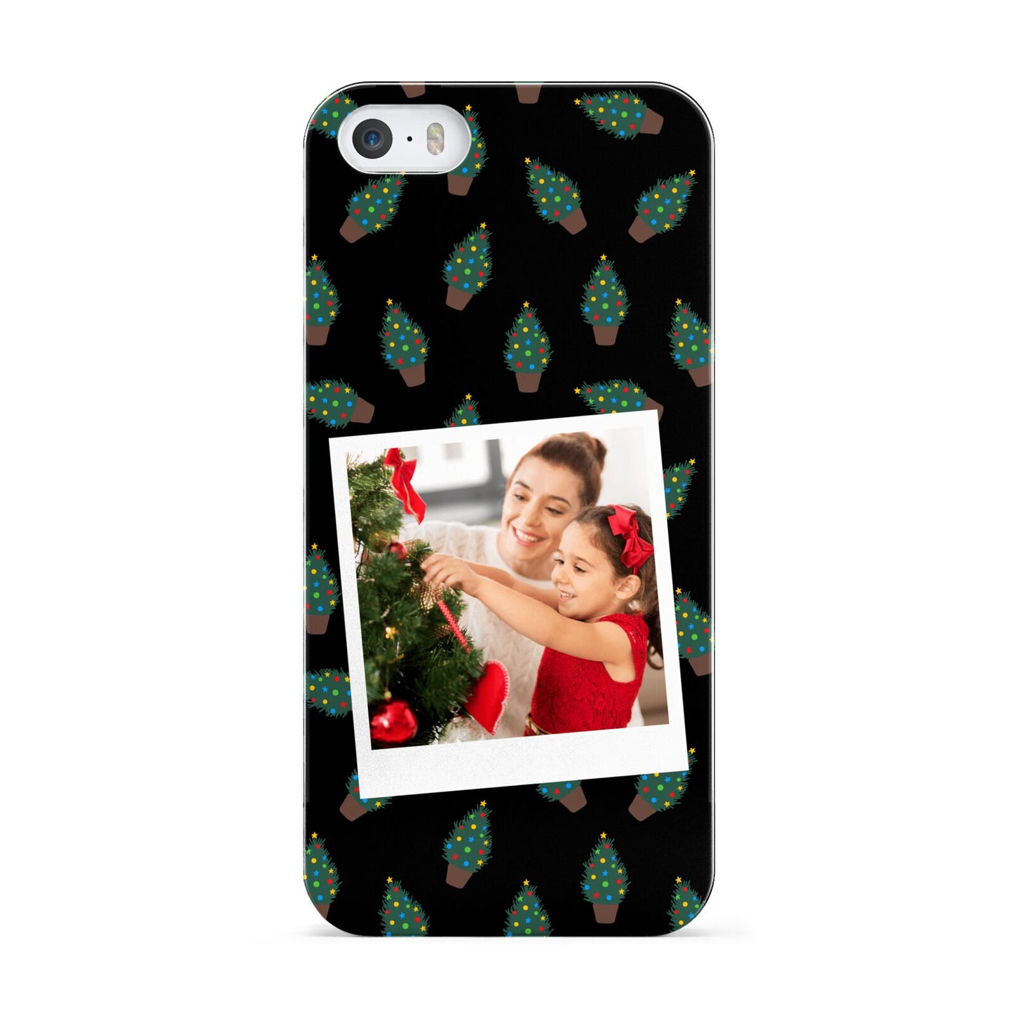 Christmas Tree Polaroid Photo Apple iPhone 5 Case