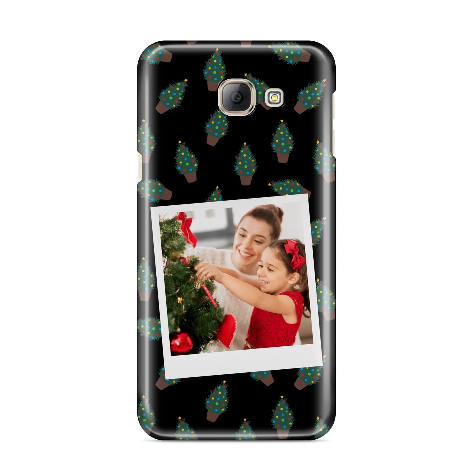 Christmas Tree Polaroid Photo Samsung Galaxy A8 2016 Case