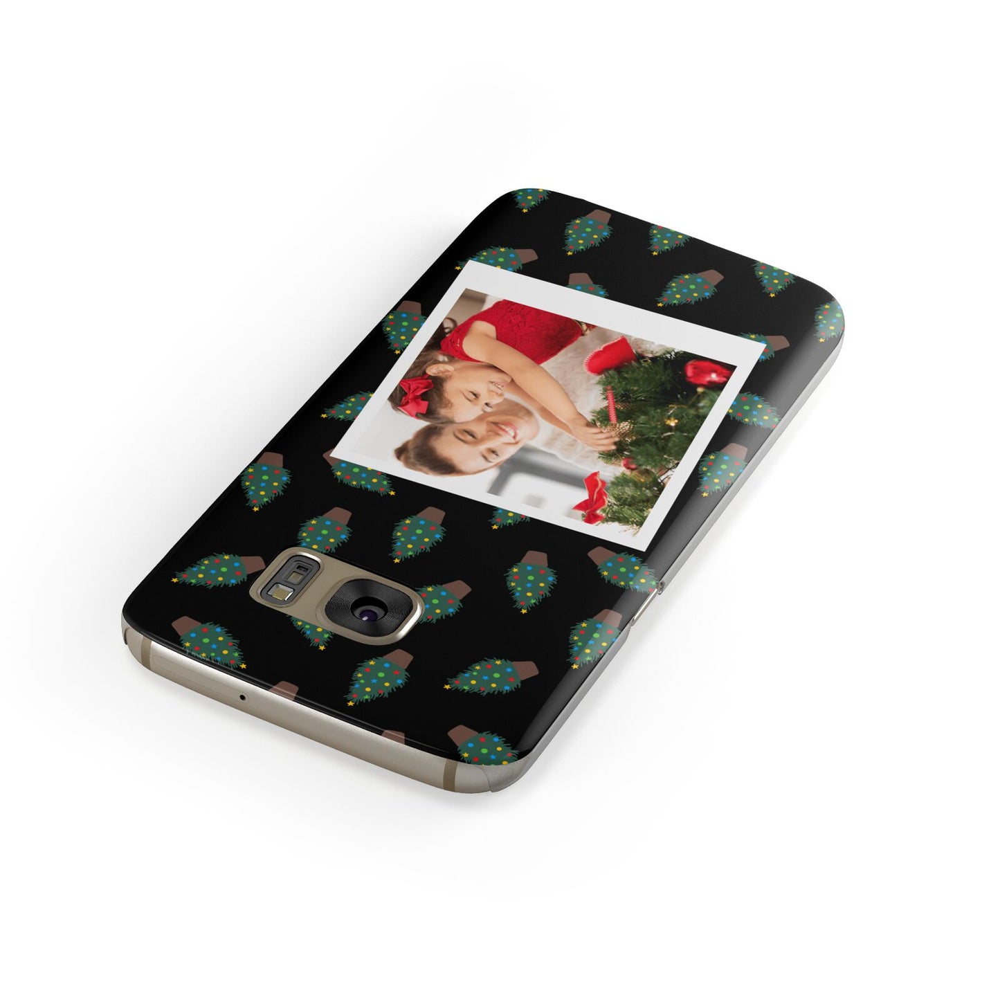 Christmas Tree Polaroid Photo Samsung Galaxy Case Front Close Up