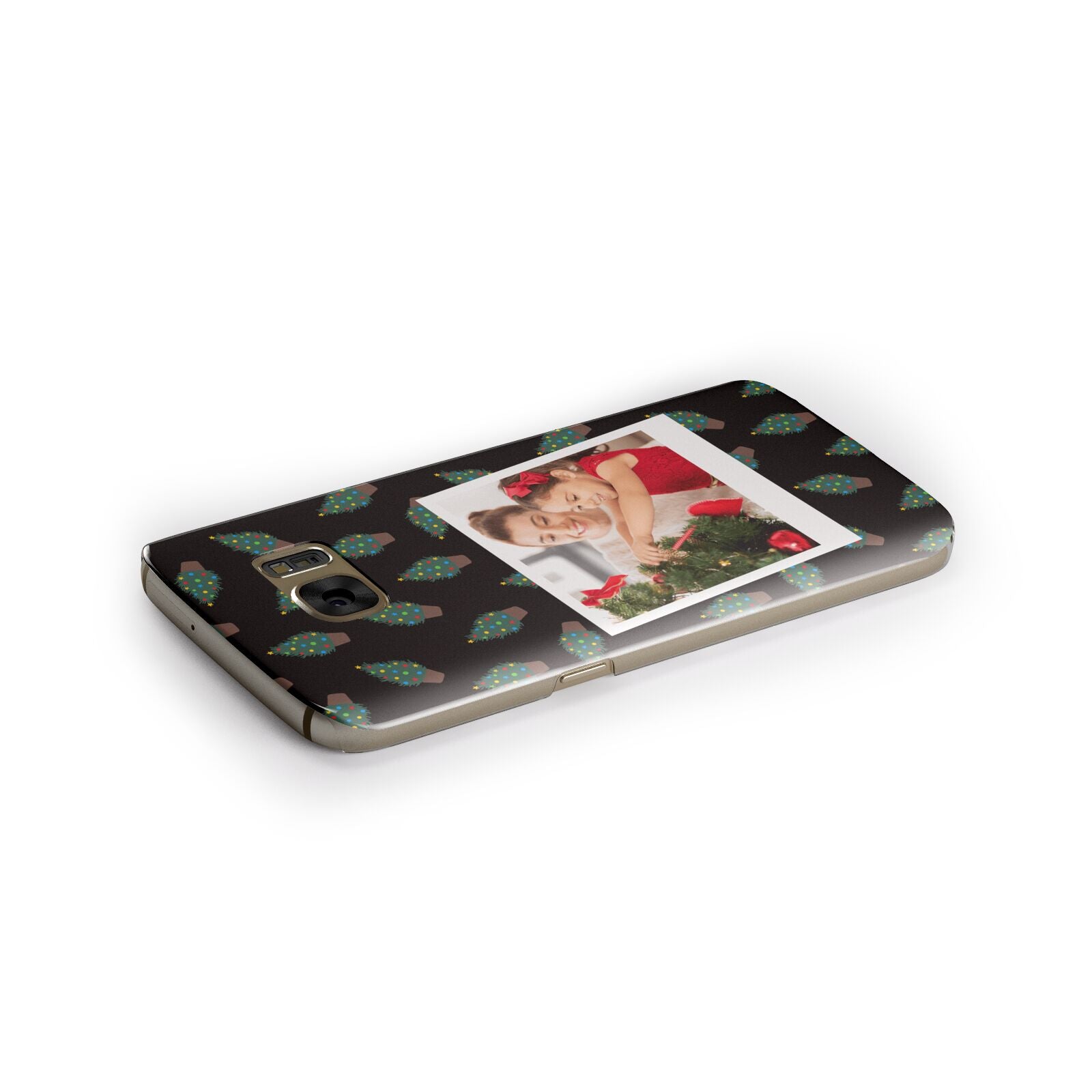 Christmas Tree Polaroid Photo Samsung Galaxy Case Side Close Up