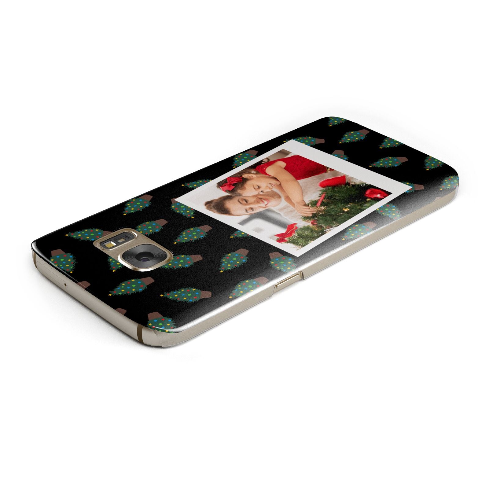Christmas Tree Polaroid Photo Samsung Galaxy Case Top Cutout