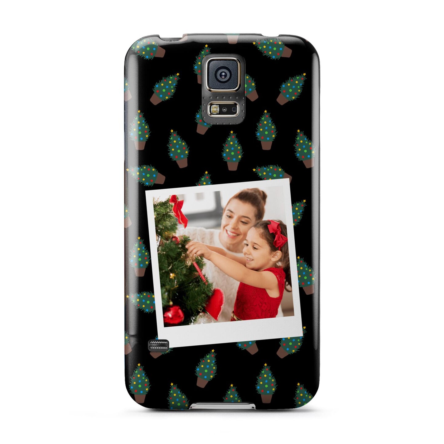 Christmas Tree Polaroid Photo Samsung Galaxy S5 Case