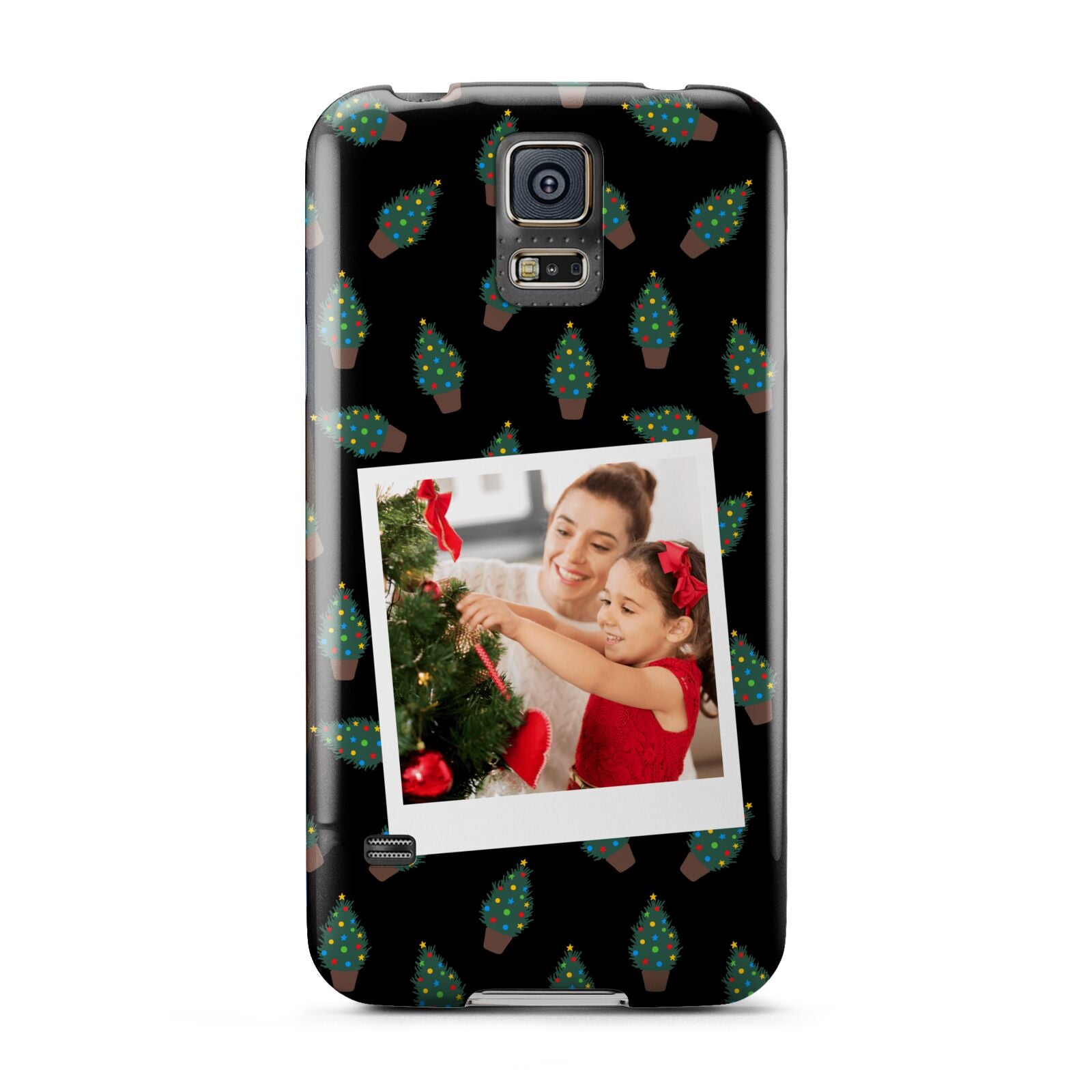 Christmas Tree Polaroid Photo Samsung Galaxy S5 Case