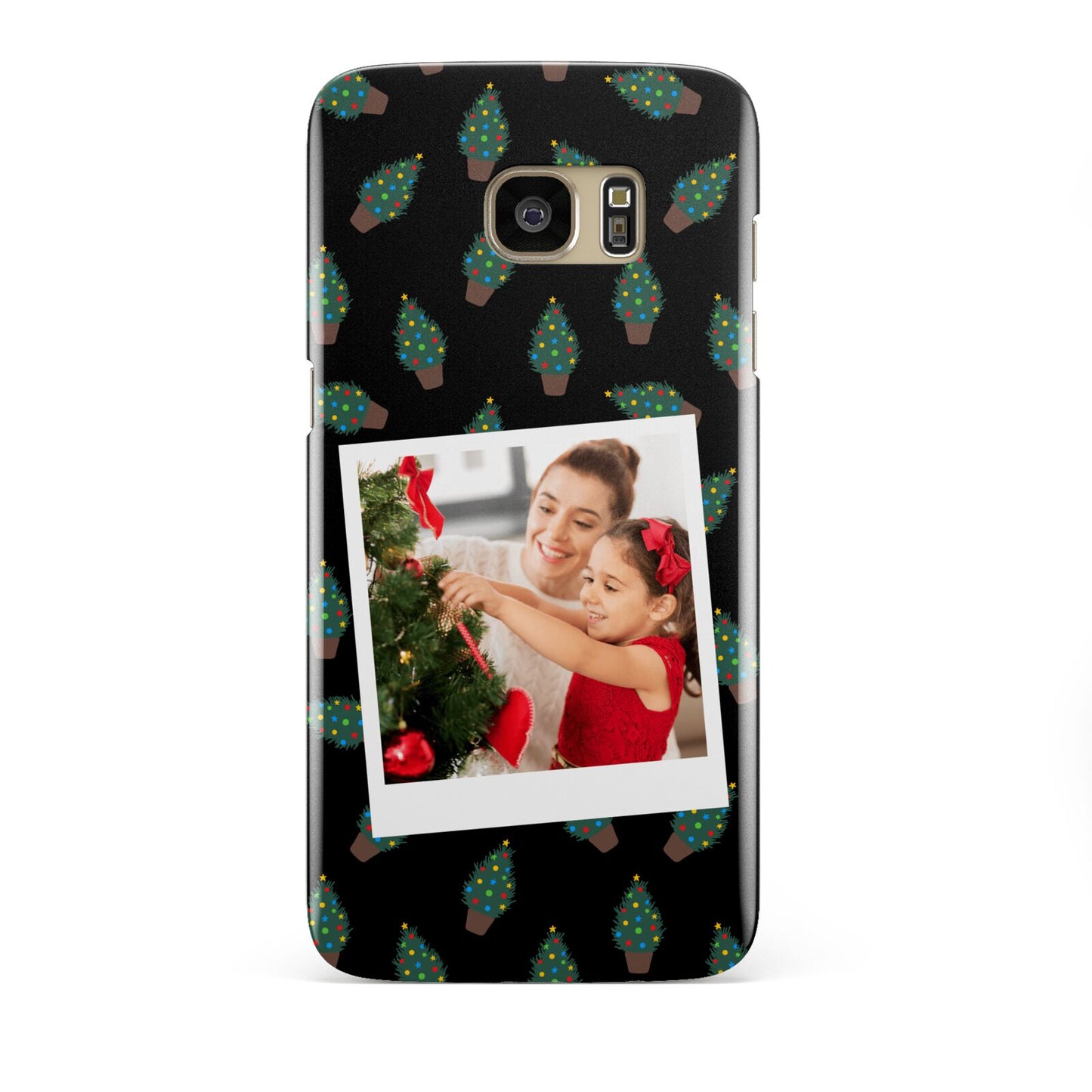 Christmas Tree Polaroid Photo Samsung Galaxy S7 Edge Case