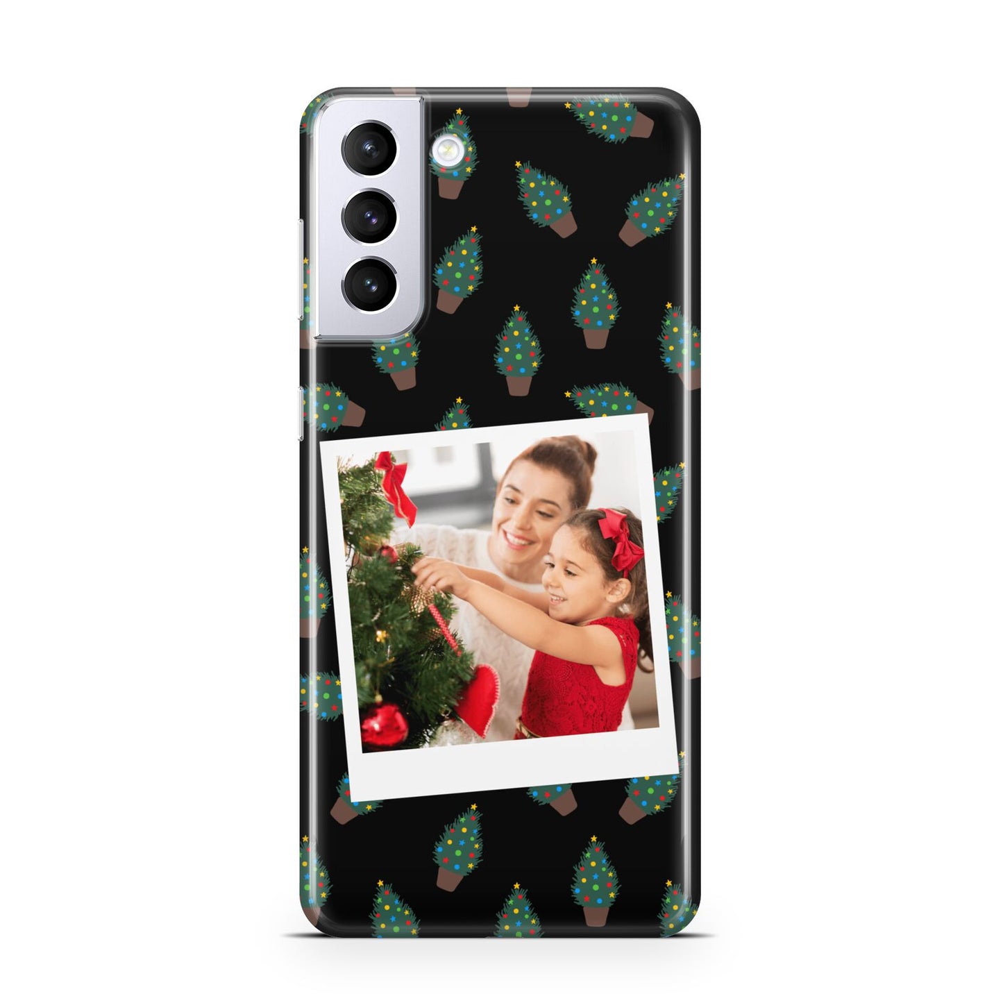 Christmas Tree Polaroid Photo Samsung S21 Plus Case