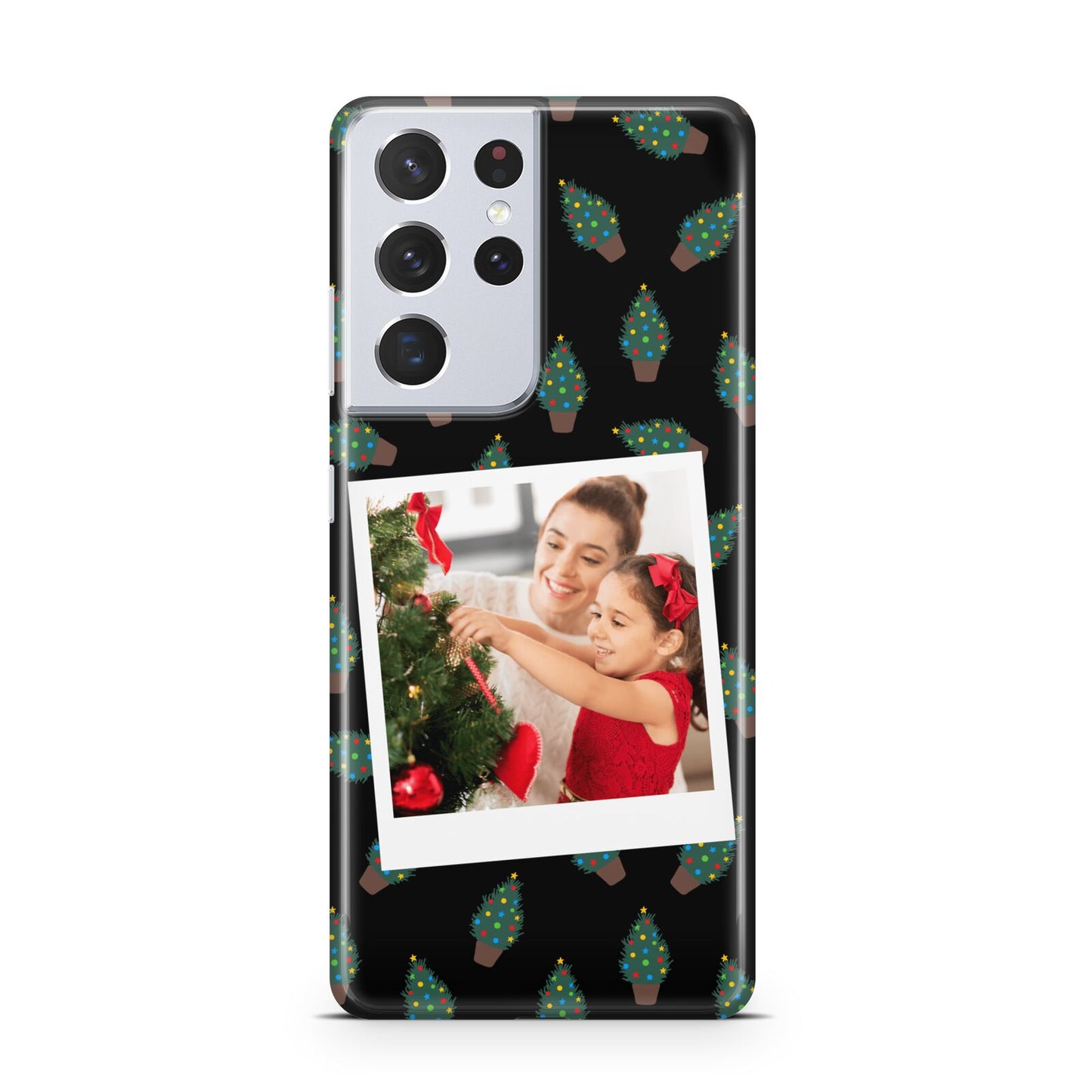 Christmas Tree Polaroid Photo Samsung S21 Ultra Case