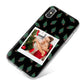 Christmas Tree Polaroid Photo iPhone X Bumper Case on Silver iPhone