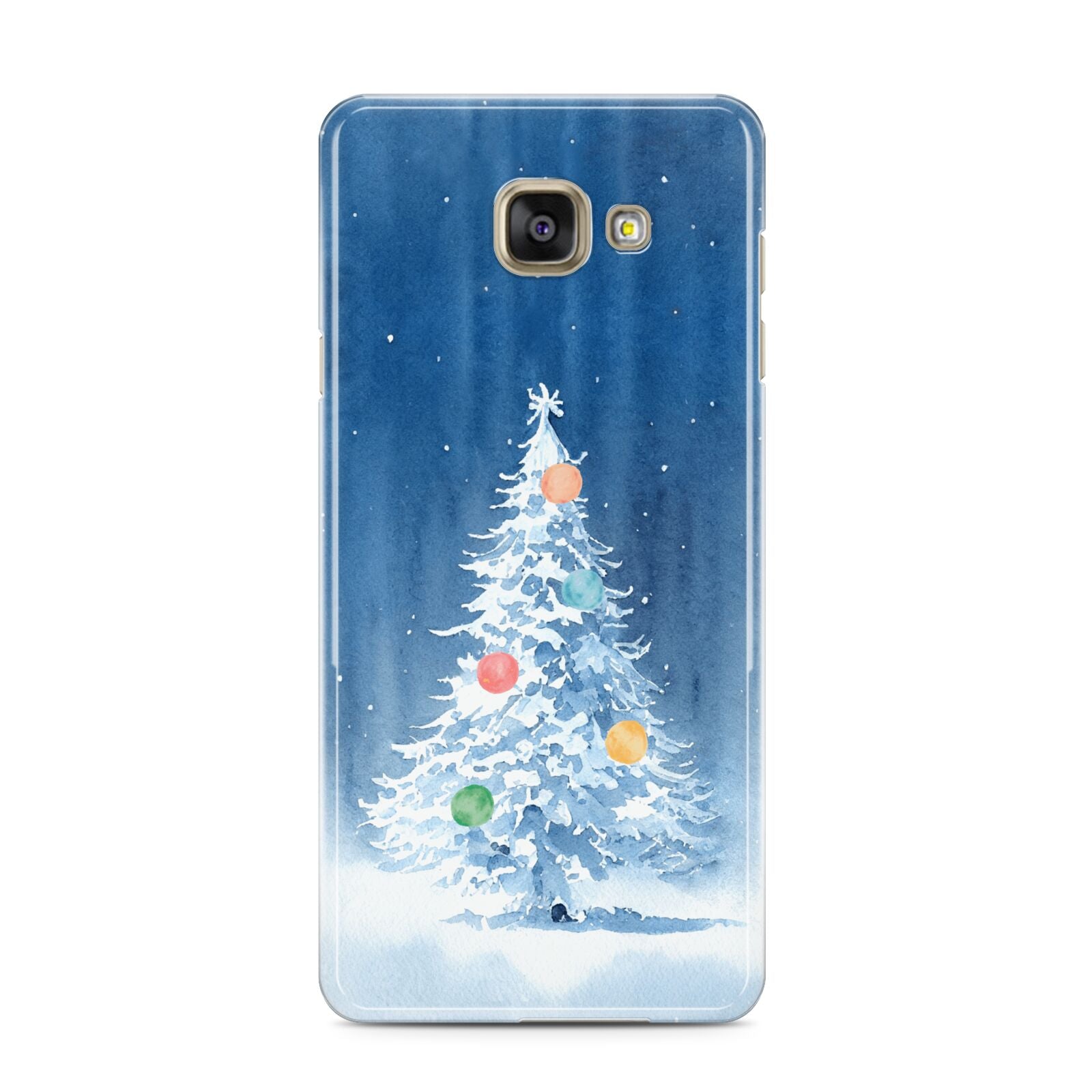 Christmas Tree Samsung Galaxy A3 2016 Case on gold phone