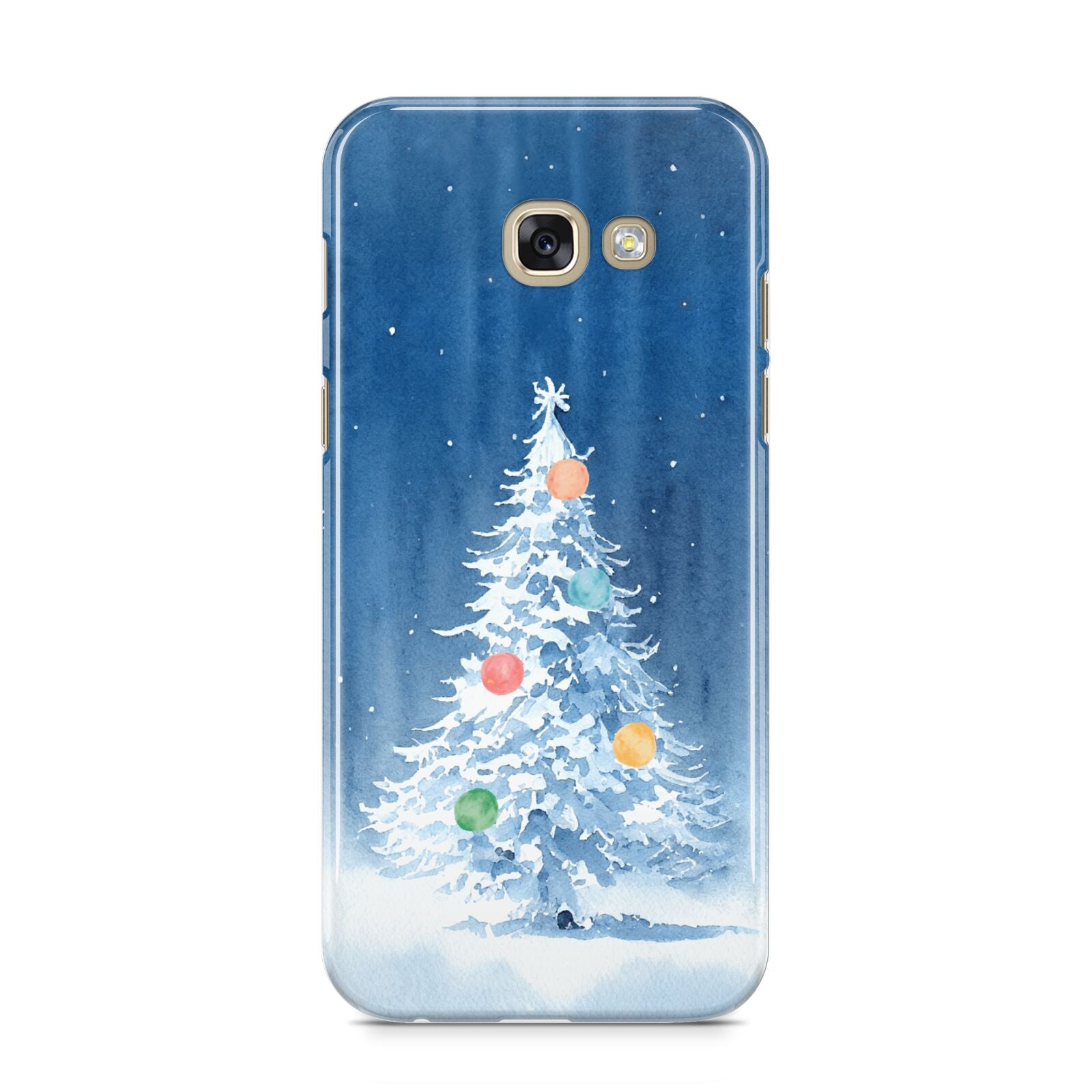Christmas Tree Samsung Galaxy A5 2017 Case on gold phone