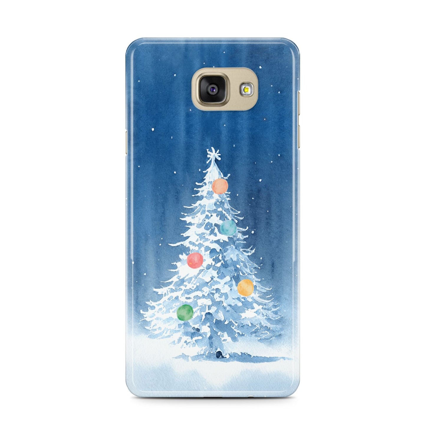 Christmas Tree Samsung Galaxy A7 2016 Case on gold phone