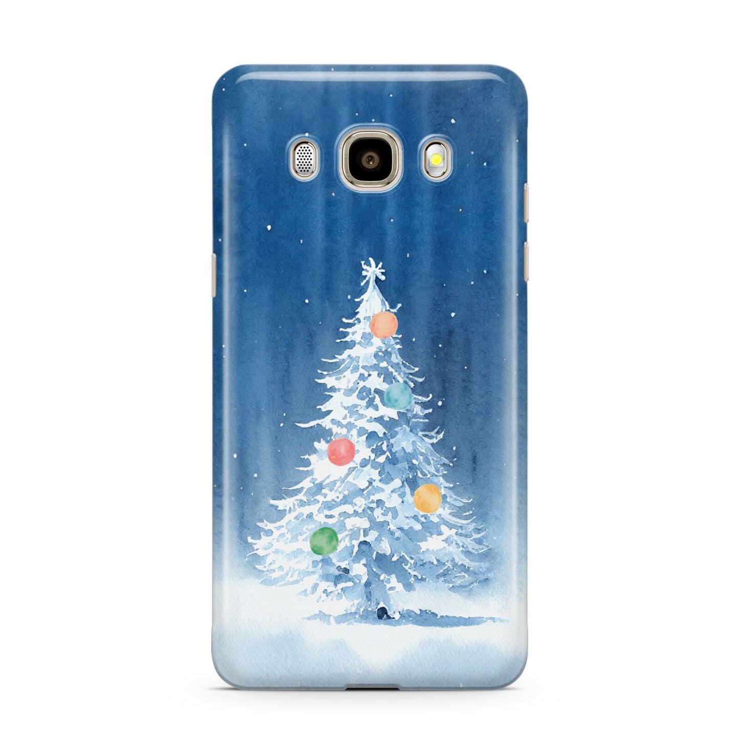 Christmas Tree Samsung Galaxy J7 2016 Case on gold phone