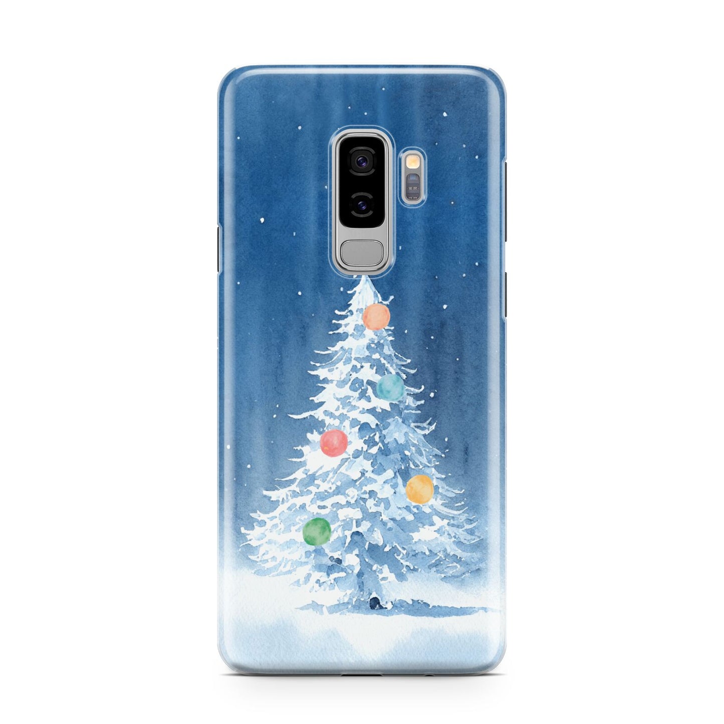 Christmas Tree Samsung Galaxy S9 Plus Case on Silver phone