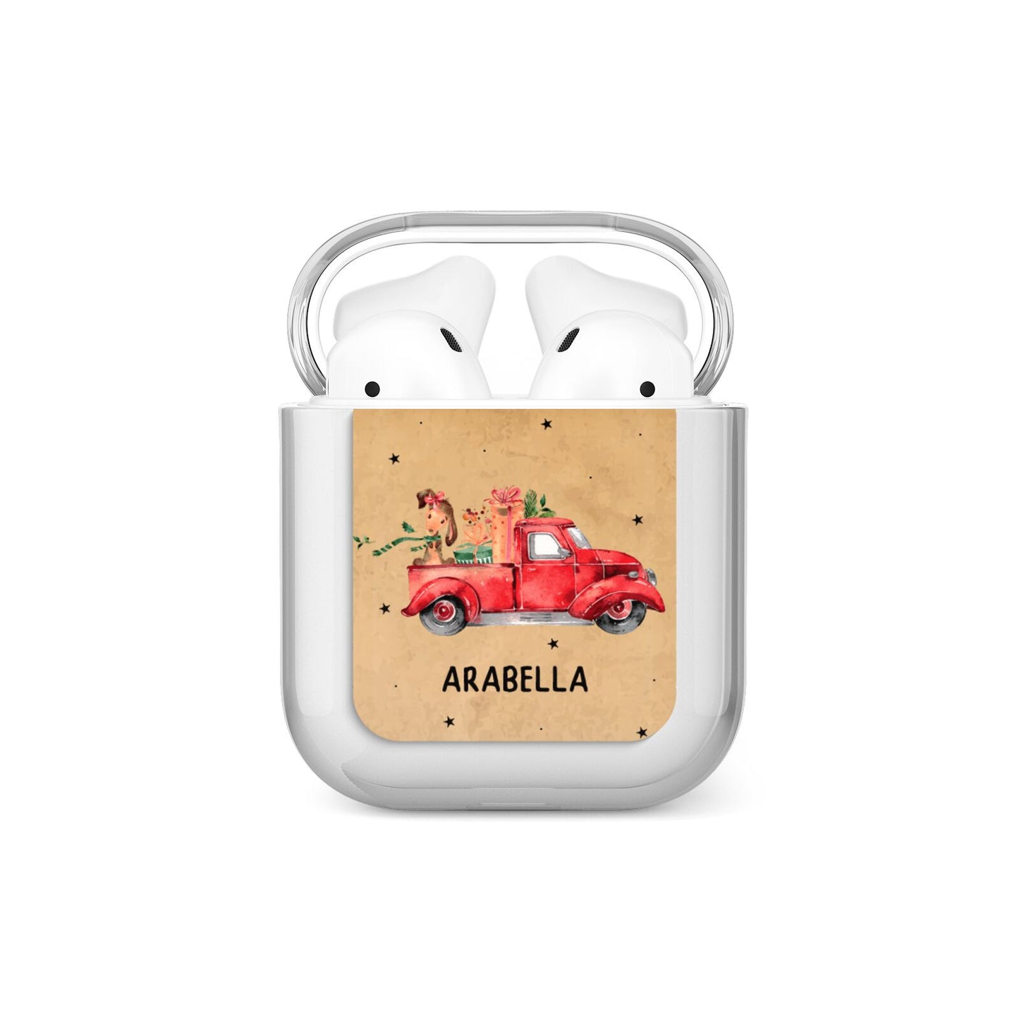 Christmas Truck Personalised AirPods Case