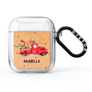 Christmas Truck Personalised AirPods Case