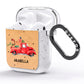 Christmas Truck Personalised AirPods Glitter Case Side Image