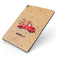 Christmas Truck Personalised Apple iPad Case on Grey iPad Side View