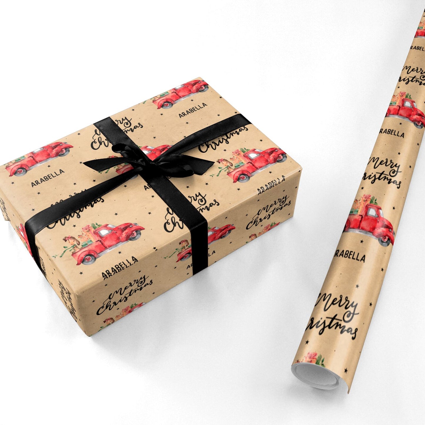 Christmas Truck Personalised Personalised Wrapping Paper