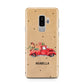 Christmas Truck Personalised Samsung Galaxy S9 Plus Case on Silver phone