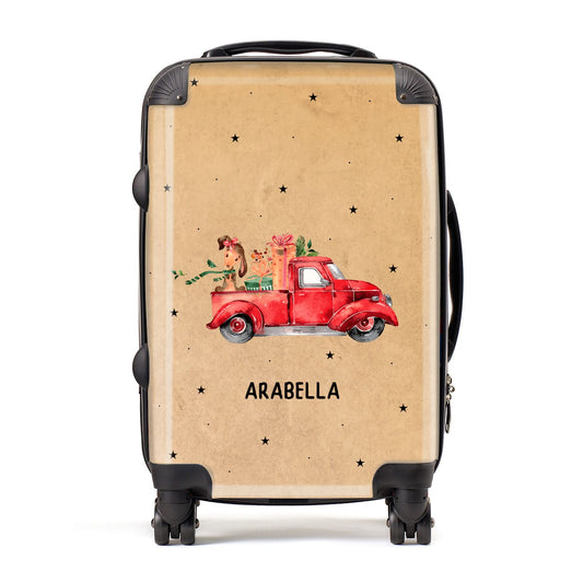 Christmas Truck Personalised Suitcase