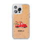 Christmas Truck Personalised iPhone 14 Pro Max Glitter Tough Case Silver