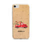 Christmas Truck Personalised iPhone 7 Bumper Case on Silver iPhone