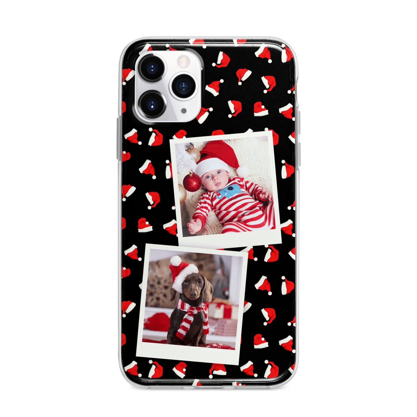 Christmas Two Photo Apple iPhone 11 Pro in Silver with Bumper Case