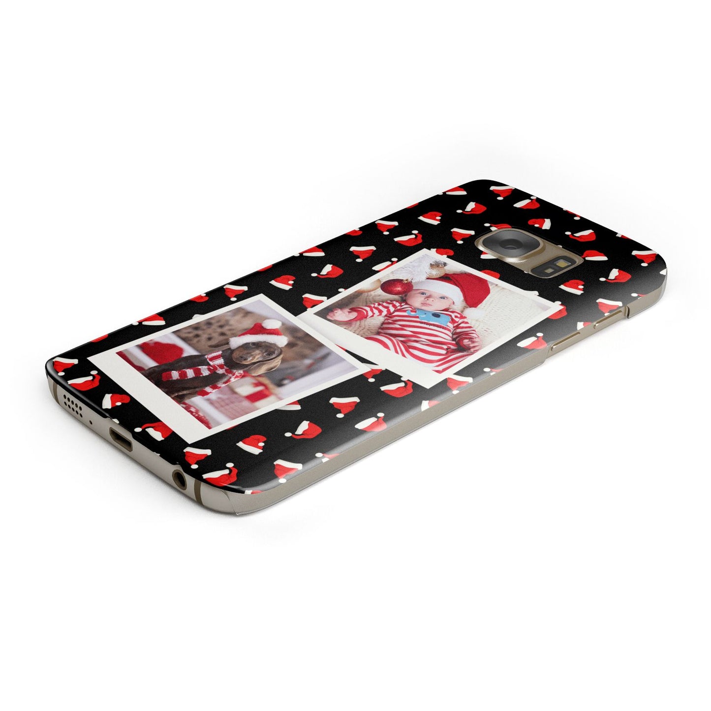 Christmas Two Photo Samsung Galaxy Case Bottom Cutout