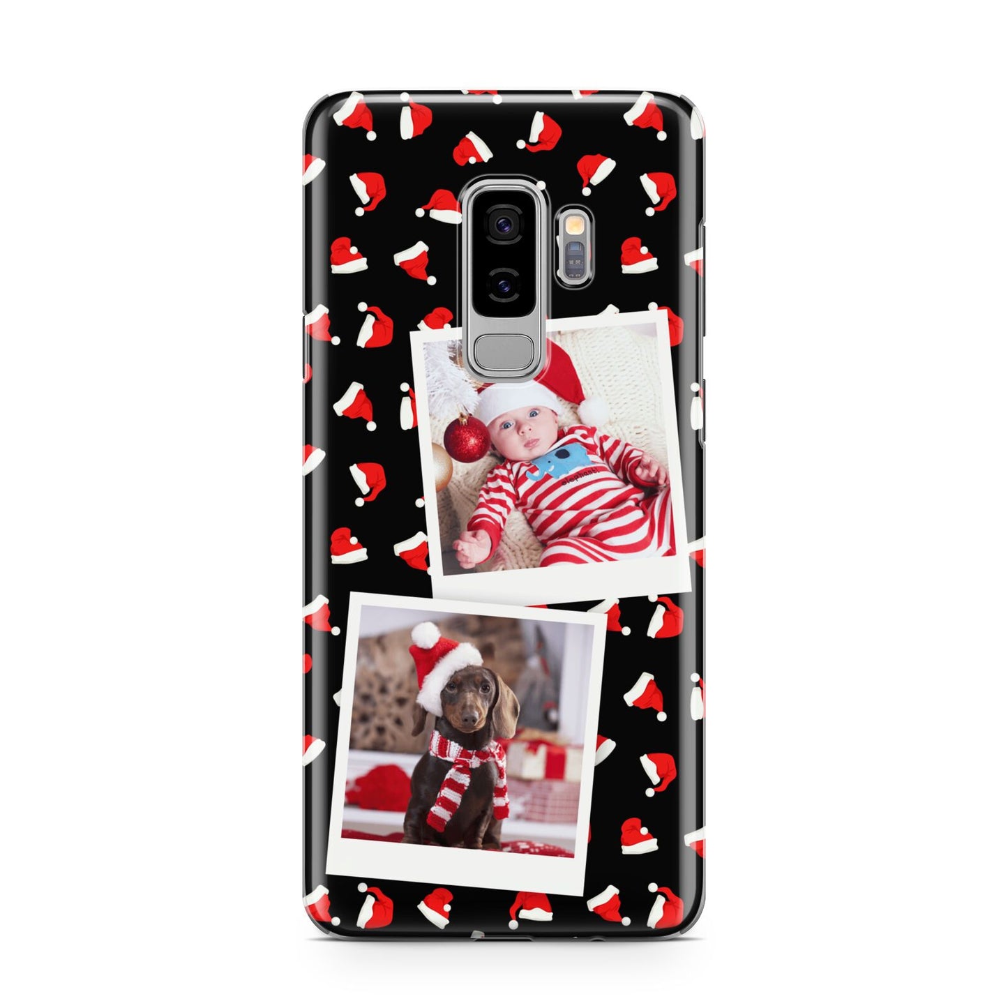 Christmas Two Photo Samsung Galaxy S9 Plus Case on Silver phone
