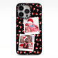 Christmas Two Photo iPhone 13 Pro Black Impact Case on Silver phone
