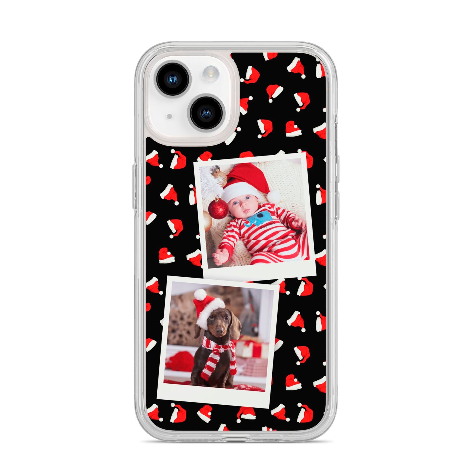 Christmas Two Photo iPhone 14 Clear Tough Case Starlight