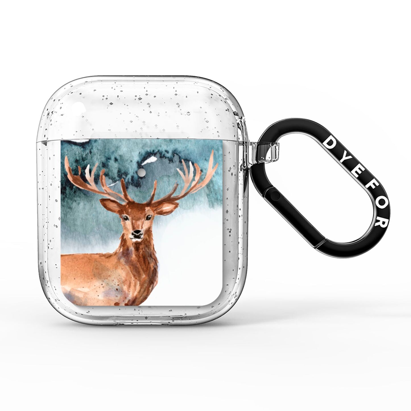 Christmas Winter Stag AirPods Glitter Case