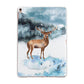 Christmas Winter Stag Apple iPad Rose Gold Case