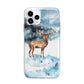 Christmas Winter Stag Apple iPhone 11 Pro Max in Silver with Bumper Case