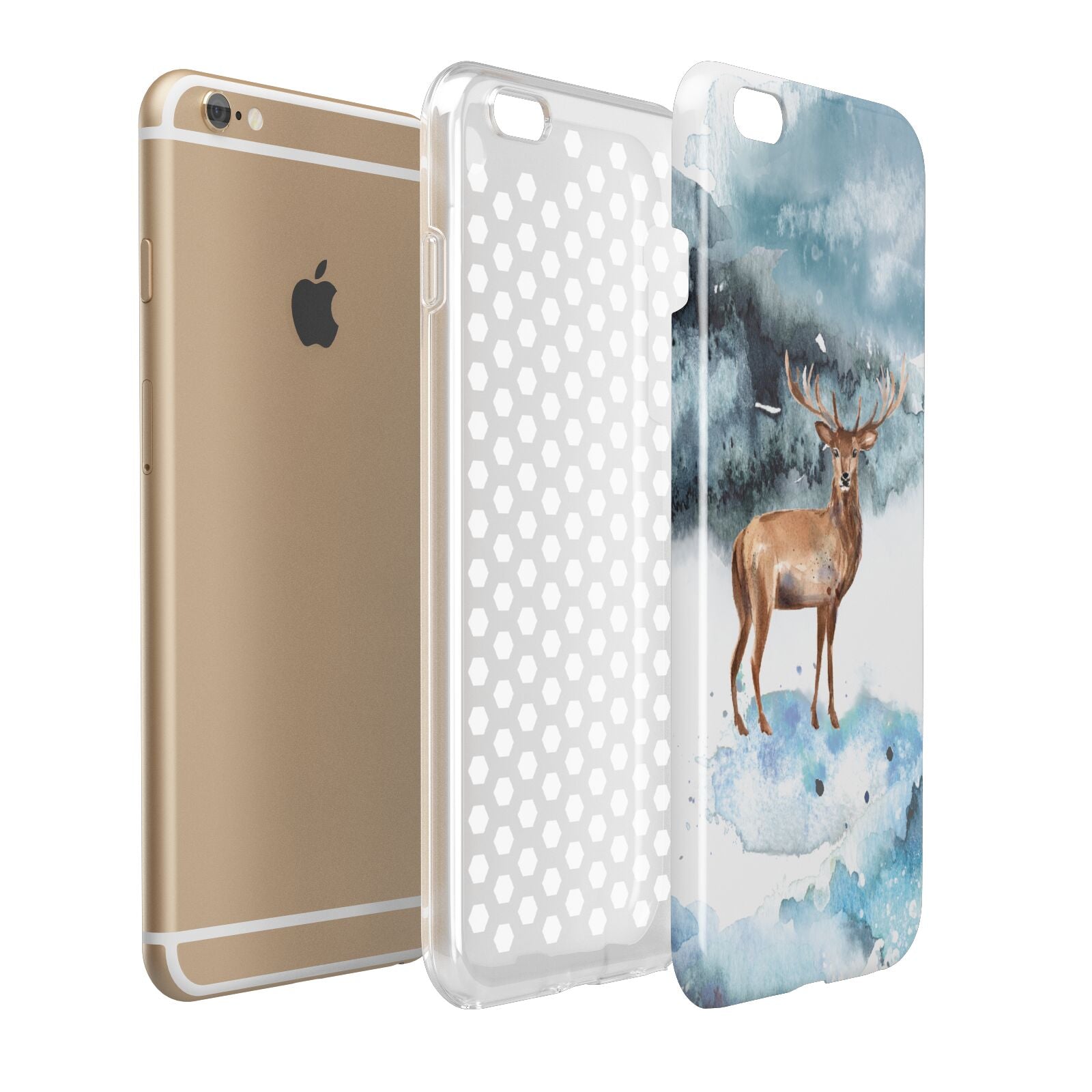 Christmas Winter Stag Apple iPhone 6 Plus 3D Tough Case Expand Detail Image