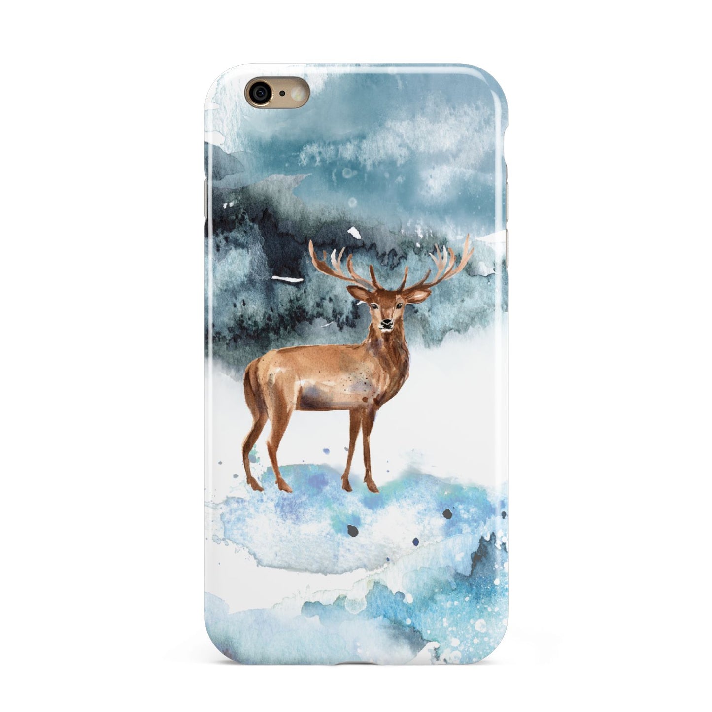 Christmas Winter Stag Apple iPhone 6 Plus 3D Tough Case