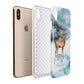Christmas Winter Stag Apple iPhone Xs Max 3D Tough Case Expanded View