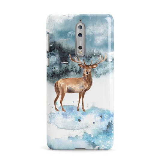 Christmas Winter Stag Nokia Case